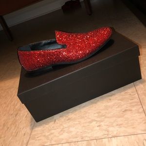 Red Sequence Loafers